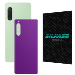 Folie skin SILKASE pentru Sony Xperia 10 V, violet mat, protectie spate telefon Folie skin SILKASE pentru Sony Xperia 10 V, violet mat, protectie spate telefon