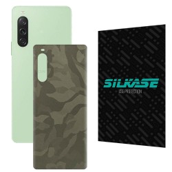 Folie skin SILKASE pentru Sony Xperia 10 V, camo verde, protectie spate telefon Folie skin SILKASE pentru Sony Xperia 10 V, camo verde, protectie spate telefon