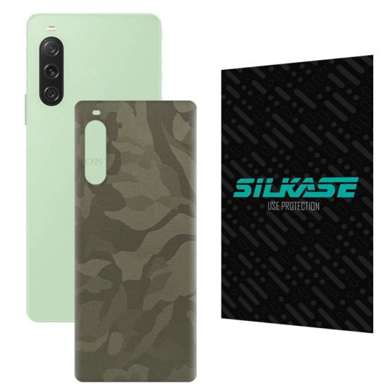 Folie skin SILKASE pentru Sony Xperia 10 V, camo verde, protectie spate telefon (SILKASE, Xperia 10 V) by www.silkase.ro Folie skin SILKASE pentru Sony Xperia 10 V, camo verde, protectie spate telefon (Xperia 10 V, S1131) by www.silkase.ro