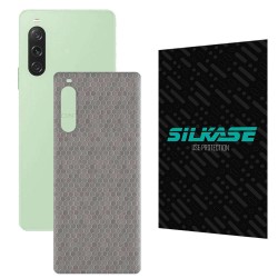 Folie skin SILKASE pentru Sony Xperia 10 V, gri hex, protectie spate telefon Folie skin SILKASE pentru Sony Xperia 10 V, gri hex, protectie spate telefon