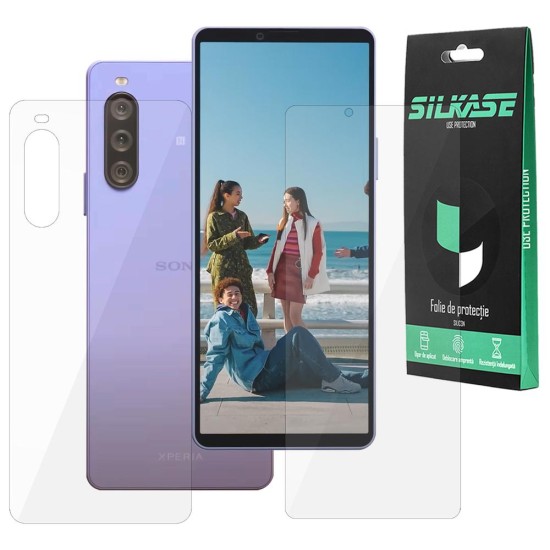 Set 2 folii SILKASE pentru Sony Xperia 10 V, protectie telefon, silicon regenerabil (SILKASE, Xperia 10 V) by www.silkase.ro Set 2 folii SILKASE pentru Sony Xperia 10 V, protectie telefon, silicon regenerabil (Xperia 10 V, F5885) by www.silkase.ro