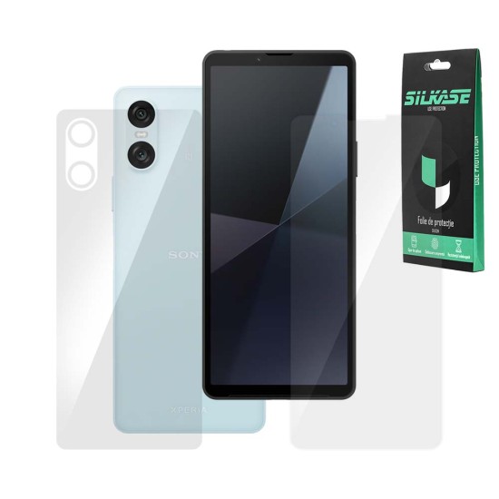 Set 2 folii SILKASE pentru Sony Xperia 10 VI, protectie telefon, silicon regenerabil (SILKASE, Xperia 10 VI) by www.silkase.ro Set 2 folii SILKASE pentru Sony Xperia 10 VI, protectie telefon, silicon regenerabil (Xperia 10 VI, F6924) by www.silkase.ro