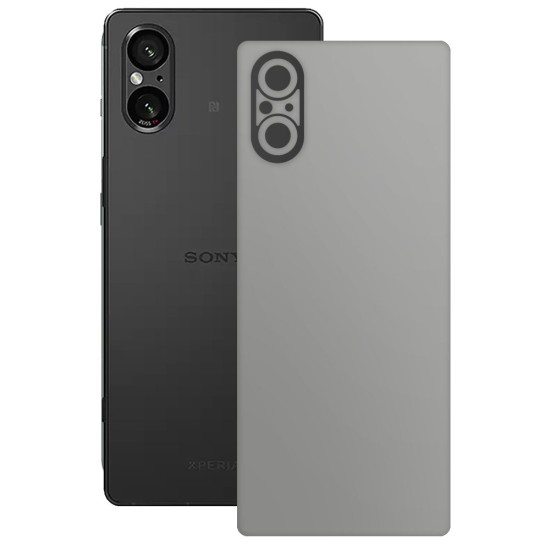 Folie skin SILKASE, pentru Sony Xperia 5 V, gri ice, protectie spate telefon (SILKASE, Xperia 5 V) by www.silkase.ro Folie skin SILKASE, pentru Sony Xperia 5 V, gri ice, protectie spate telefon (Xperia 5 V, S1616) by www.silkase.ro
