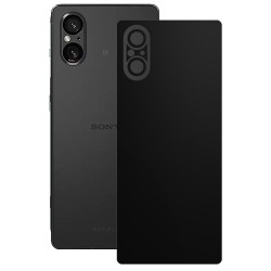 Folie skin SILKASE, pentru Sony Xperia 5 V, negru mat, protectie spate telefon