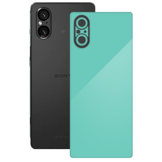 Folie skin SILKASE, pentru Sony Xperia 5 V, turcoaz, protectie spate telefon (SILKASE, Xperia 5 V) by www.silkase.ro Folie skin SILKASE, pentru Sony Xperia 5 V, turcoaz, protectie spate telefon (Xperia 5 V, S1624) by www.silkase.ro