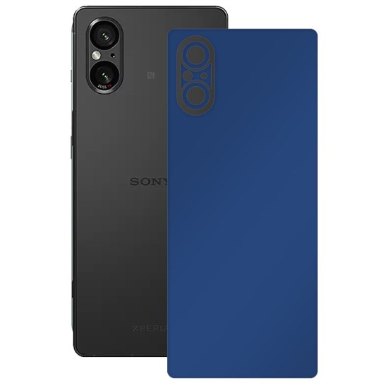 Folie skin SILKASE, pentru Sony Xperia 5 V, albastru inchis mat, protectie spate telefon (SILKASE, Xperia 5 V) by www.silkase.ro Folie skin SILKASE, pentru Sony Xperia 5 V, albastru inchis mat, protectie spate telefon (Xperia 5 V, S1608) by www.silkase.ro