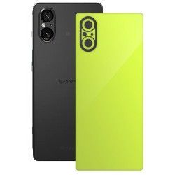 Folie skin SILKASE, pentru Sony Xperia 5 V, galben, protectie spate telefon