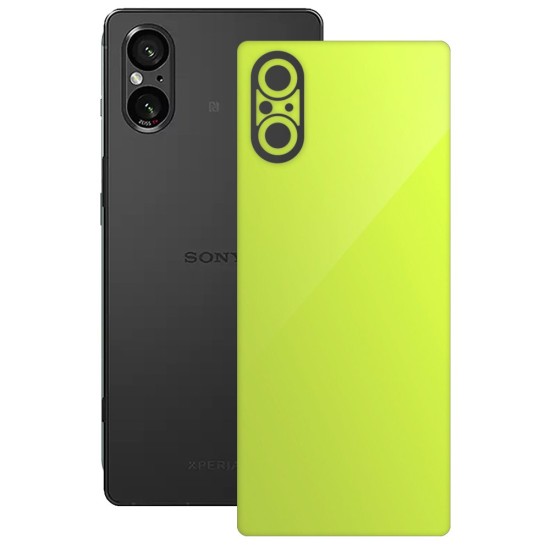 Folie skin SILKASE, pentru Sony Xperia 5 V, galben, protectie spate telefon (SILKASE, Xperia 5 V) by www.silkase.ro Folie skin SILKASE, pentru Sony Xperia 5 V, galben, protectie spate telefon (Xperia 5 V, S1627) by www.silkase.ro