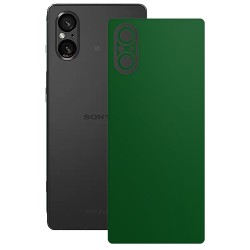 Folie skin SILKASE, pentru Sony Xperia 5 V, verde inchis mat, protectie spate telefon