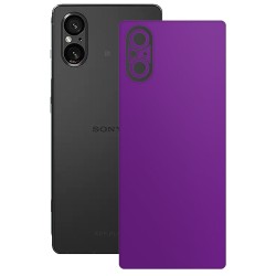 Folie skin SILKASE, pentru Sony Xperia 5 V, violet mat, protectie spate telefon
