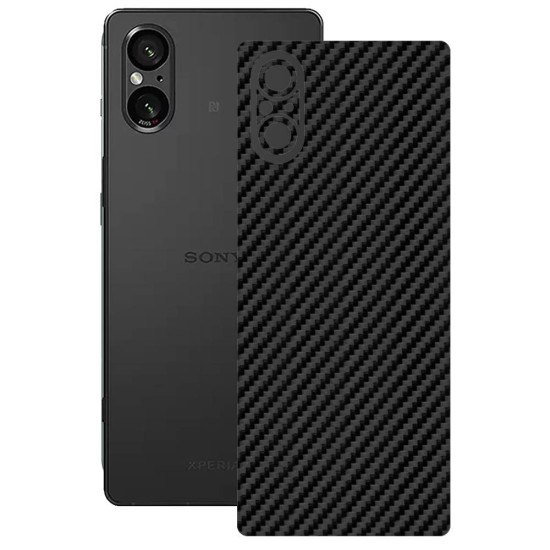 Folie skin SILKASE, pentru Sony Xperia 5 V, carbon, protectie spate telefon (SILKASE, Xperia 5 V) by www.silkase.ro Folie skin SILKASE, pentru Sony Xperia 5 V, carbon, protectie spate telefon (Xperia 5 V, S1612) by www.silkase.ro