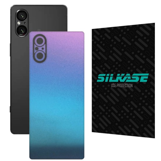 Folie skin SILKASE, pentru Sony Xperia 5 V, magenta cameleon, protectie spate telefon (SILKASE, Xperia 5 V) by www.silkase.ro Folie skin SILKASE, pentru Sony Xperia 5 V, magenta cameleon, protectie spate telefon (Xperia 5 V, S1617) by www.silkase.ro
