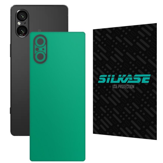 Folie skin SILKASE, pentru Sony Xperia 5 V, turcoaz mat, protectie spate telefon (SILKASE, Xperia 5 V) by www.silkase.ro Folie skin SILKASE, pentru Sony Xperia 5 V, turcoaz mat, protectie spate telefon (Xperia 5 V, S1619) by www.silkase.ro