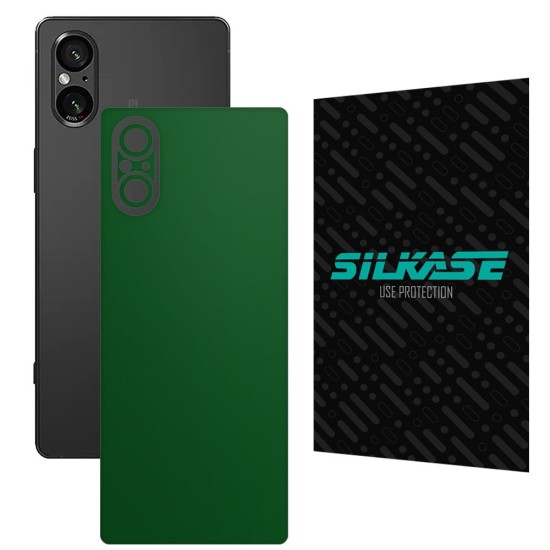Folie skin SILKASE, pentru Sony Xperia 5 V, verde inchis mat, protectie spate telefon (SILKASE, Xperia 5 V) by www.silkase.ro Folie skin SILKASE, pentru Sony Xperia 5 V, verde inchis mat, protectie spate telefon (Xperia 5 V, S1628) by www.silkase.ro
