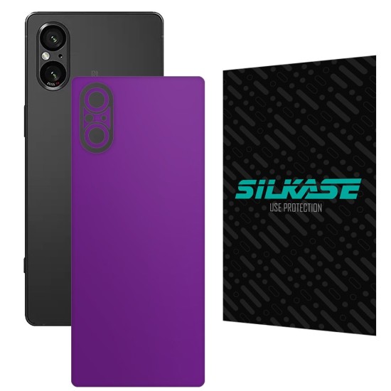 Folie skin SILKASE, pentru Sony Xperia 5 V, violet mat, protectie spate telefon (SILKASE, Xperia 5 V) by www.silkase.ro Folie skin SILKASE, pentru Sony Xperia 5 V, violet mat, protectie spate telefon (Xperia 5 V, S1630) by www.silkase.ro
