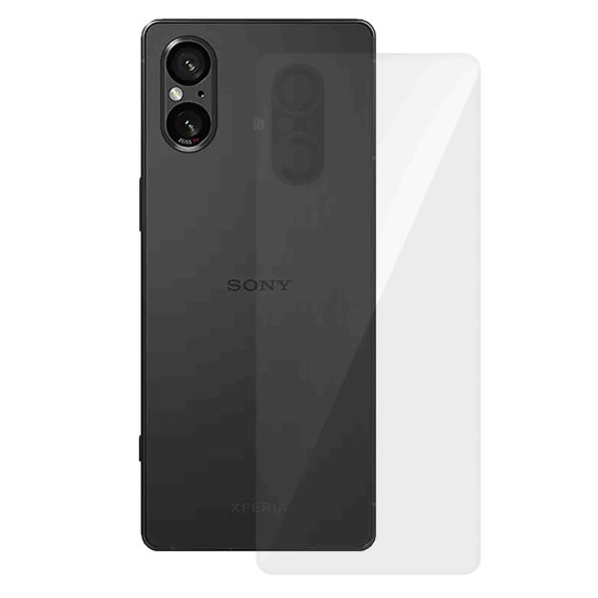 Folie spate SILKASE pentru Sony Xperia 5 V, protectie spate, silicon regenerabil (Xperia 5 V, F6267) by www.silkase.ro