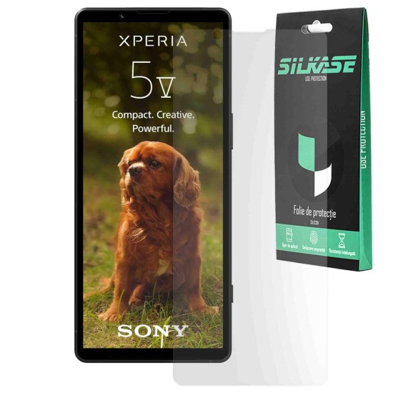 Folie mata SILKASE pentru Sony Xperia 5 V, protectie ecran, silicon (SILKASE, Xperia 5 V) by www.silkase.ro Folie mata SILKASE pentru Sony Xperia 5 V, protectie ecran, silicon (Xperia 5 V, F6269) by www.silkase.ro