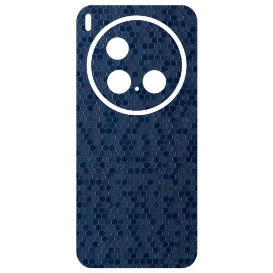 Folie skin SILKASE pentru Vivo X300 Pro, protectie spate telefon, albastru hexa (X300 Pro, S2579) by www.silkase.ro