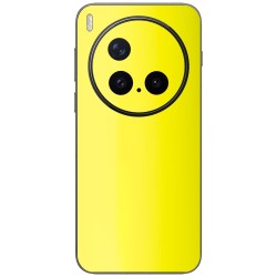 Folie skin SILKASE pentru Vivo X300 Pro, protectie spate telefon, galben fluorescent