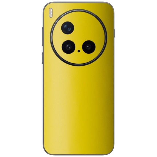 Folie skin SILKASE pentru Vivo X300 Pro, protectie spate telefon, galben mat Folie skin SILKASE pentru Vivo X300 Pro, protectie spate telefon, galben mat (X300 Pro, S2570) by www.silkase.ro
