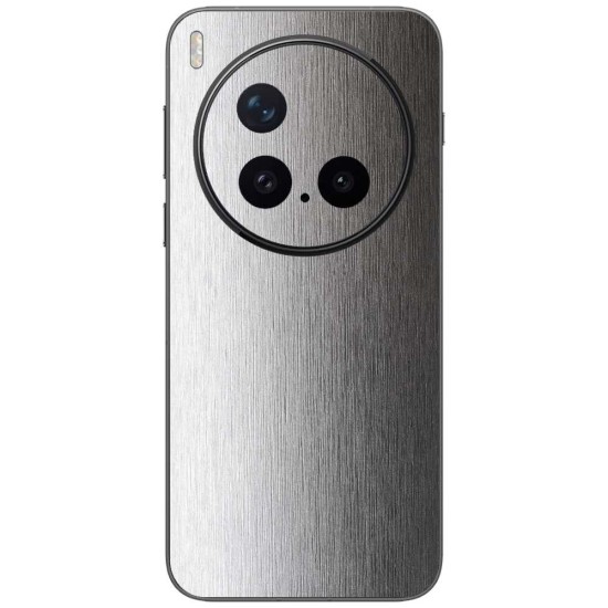 Folie skin SILKASE pentru Vivo X300 Pro, protectie spate telefon, gri deschis brushed Folie skin SILKASE pentru Vivo X300 Pro, protectie spate telefon, gri deschis brushed (X300 Pro, S2573) by www.silkase.ro