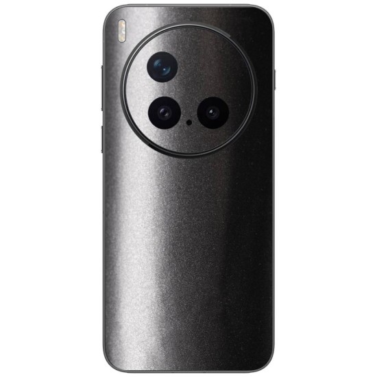 Folie skin SILKASE pentru Vivo X300 Pro, protectie spate telefon, gunmetal gri inchis (X300 Pro, S2592) by www.silkase.ro