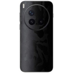 Folie skin SILKASE pentru Vivo X300 Pro, protectie spate telefon, negru camuflaj