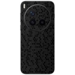 Folie skin SILKASE pentru Vivo X300 Pro, protectie spate telefon, negru hexa
