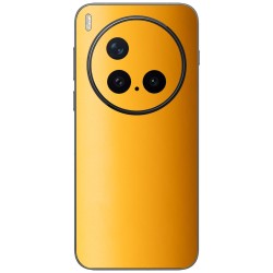 Folie skin SILKASE pentru Vivo X300 Pro, protectie spate telefon, portocaliu deschis mat