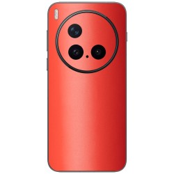 Folie skin SILKASE pentru Vivo X300 Pro, protectie spate telefon, rosu mat
