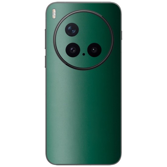 Folie skin SILKASE pentru Vivo X300 Pro, protectie spate telefon, verde inchis mat Folie skin SILKASE pentru Vivo X300 Pro, protectie spate telefon, verde inchis mat (X300 Pro, S2584) by www.silkase.ro