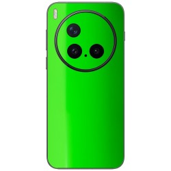 Folie skin SILKASE pentru Vivo X300 Pro, protectie spate telefon, verde neon lucios