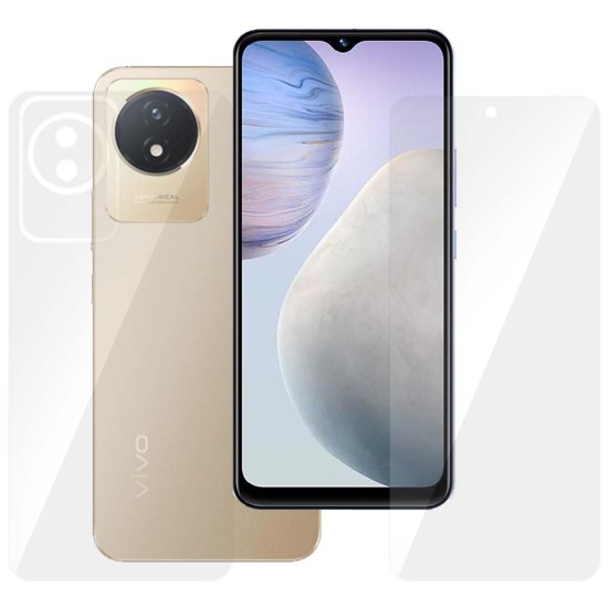 Set 2 folii SILKASE pentru Vivo Y02, protectie telefon, silicon regenerabil (SILKASE, Set Folii Lucioase) by www.silkase.ro Set 2 folii SILKASE pentru Vivo Y02, protectie telefon, silicon regenerabil (Y02, F6840) by www.silkase.ro