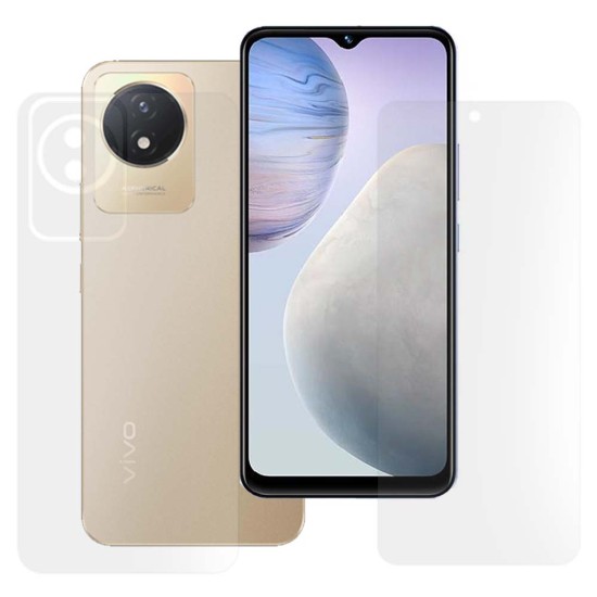 Set 2 folii mate SILKASE pentru Vivo Y02, protectie telefon, silicon (Y02, F6843) by www.silkase.ro