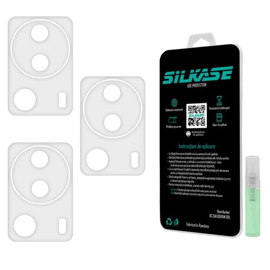Set 3 folii SILKASE pentru Xiaomi 13 Lite, protectie camera foto, silicon regenerabil (SILKASE, Folii Silicon Camera) by www.silkase.ro Set 3 folii SILKASE pentru Xiaomi 13 Lite, protectie camera foto, silicon regenerabil (13 Lite, C0482) by www.silkase.ro