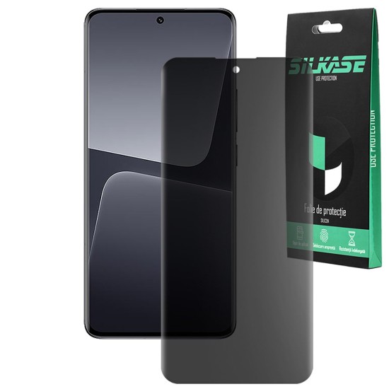 Folie privacy mata SILKASE pentru Xiaomi 13 Pro, protectie ecran, silicon (SILKASE, Folii telefoane) by www.silkase.ro Folie privacy mata SILKASE pentru Xiaomi 13 Pro, protectie ecran, silicon (13 Pro, F5678) by www.silkase.ro