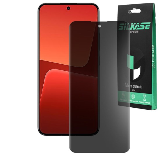 Folie privacy mata SILKASE pentru Xiaomi 13, protectie ecran, silicon (13, F5670) by www.silkase.ro