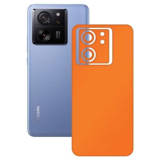 Folie skin SILKASE, pentru Xiaomi 13T Pro, portocaliu mat, protectie spate telefon (SILKASE, Folie Spate Skin) by www.silkase.ro Folie skin SILKASE, pentru Xiaomi 13T Pro, portocaliu mat, protectie spate telefon (13T Pro, S1598) by www.silkase.ro