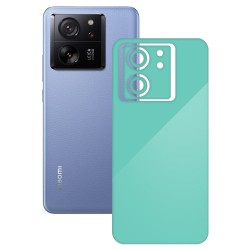 Folie skin SILKASE, pentru Xiaomi 13T Pro, turcoaz, protectie spate telefon