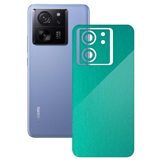 Folie skin SILKASE, pentru Xiaomi 13T Pro, turcoaz metalic, protectie spate telefon (SILKASE, Folie Spate Skin) by www.silkase.ro Folie skin SILKASE, pentru Xiaomi 13T Pro, turcoaz metalic, protectie spate telefon (13T Pro, S1601) by www.silkase.ro