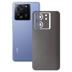 Folie skin SILKASE, pentru Xiaomi 13T Pro, gri brushed, protectie spate telefon