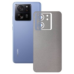 Folie skin SILKASE, pentru Xiaomi 13T Pro, gri deschis, protectie spate telefon