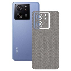 Folie skin SILKASE, pentru Xiaomi 13T Pro, gri hexa, protectie spate telefon