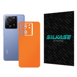 Folie skin SILKASE, pentru Xiaomi 13T Pro, portocaliu mat, protectie spate telefon Folie skin SILKASE, pentru Xiaomi 13T Pro, portocaliu mat, protectie spate telefon