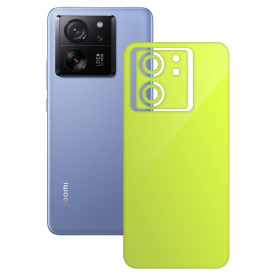 Folie skin SILKASE, pentru Xiaomi 13T, verde neon, protectie spate telefon (SILKASE, Folie Spate Skin) by www.silkase.ro Folie skin SILKASE, pentru Xiaomi 13T, verde neon, protectie spate telefon (13T, S1581) by www.silkase.ro