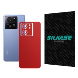 Folie skin SILKASE, pentru Xiaomi 13T, rosu, protectie spate telefon Folie skin SILKASE, pentru Xiaomi 13T, rosu, protectie spate telefon
