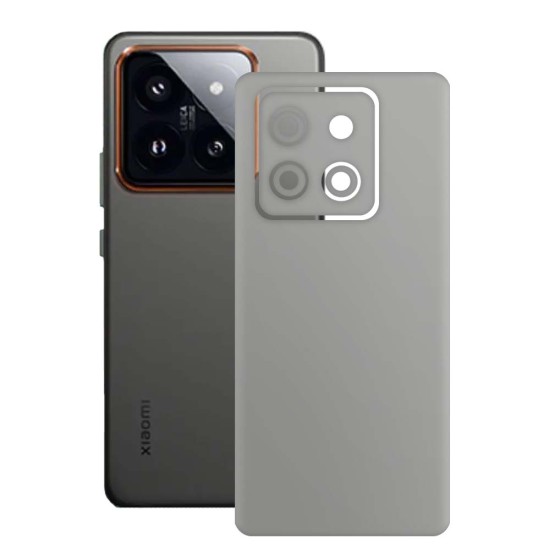 Folie skin SILKASE, pentru Xiaomi 14 Pro, gri ice, protectie spate telefon (14 Pro, S1928) by www.silkase.ro