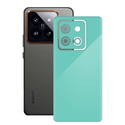 Folie skin SILKASE, pentru Xiaomi 14 Pro, turcoaz, protectie spate telefon
