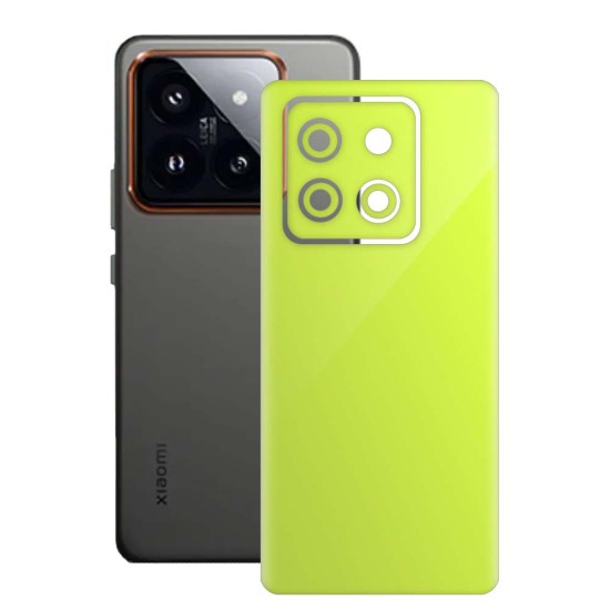 Folie skin SILKASE, pentru Xiaomi 14 Pro, galben, protectie spate telefon (SILKASE, Folie Spate Skin) by www.silkase.ro Folie skin SILKASE, pentru Xiaomi 14 Pro, galben, protectie spate telefon (14 Pro, S1939) by www.silkase.ro
