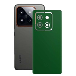 Folie skin SILKASE, pentru Xiaomi 14 Pro, verde inchis mat, protectie spate telefon